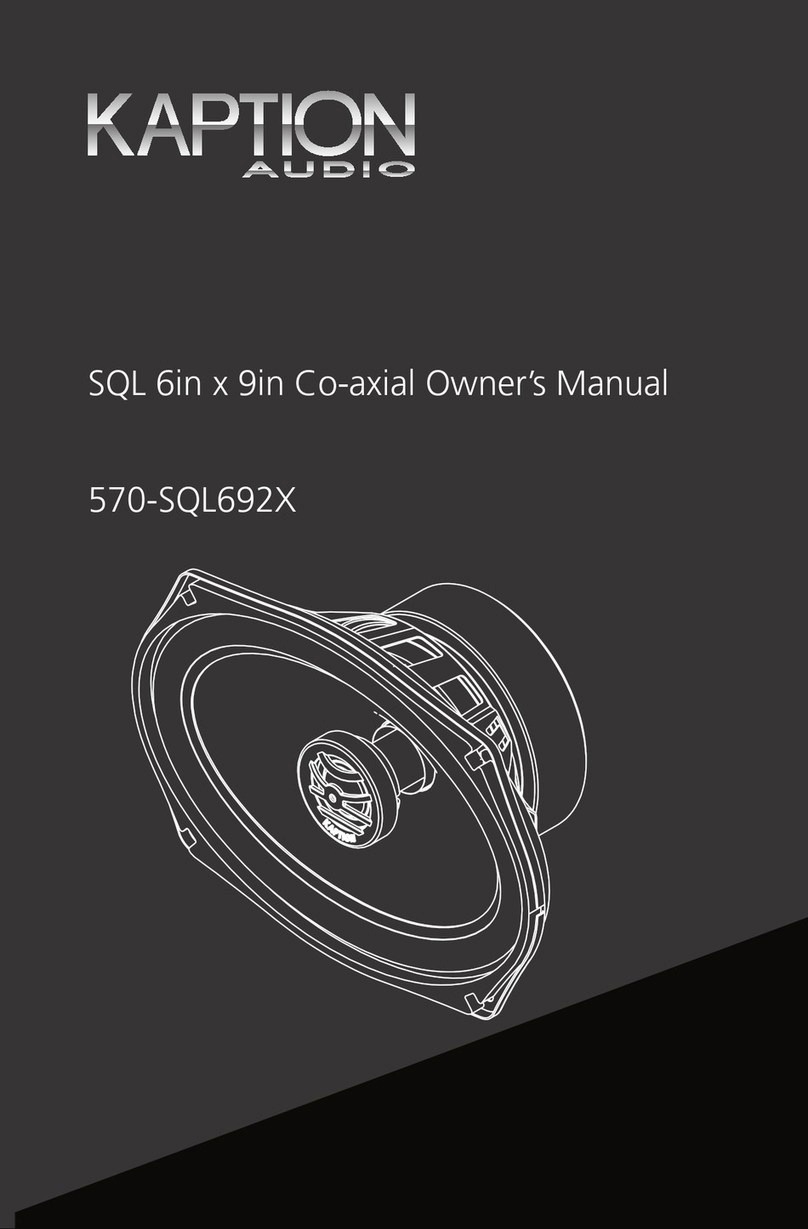 Kaption Audio 570-sql692x User manual