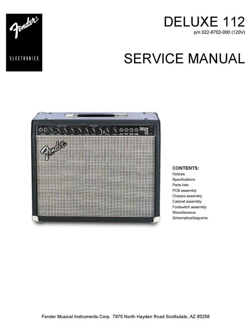 Fender Deluxe 112 User manual