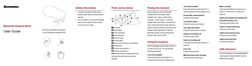 Lenovo THINKPAD W520 User manual