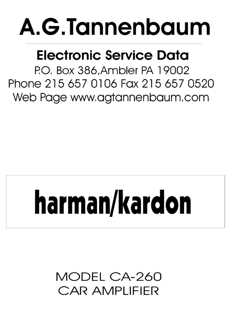 Harman Kardon CA260 Technical manual