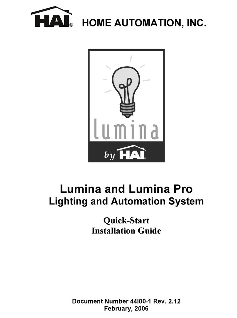 HAI lumina Quick start installation guide