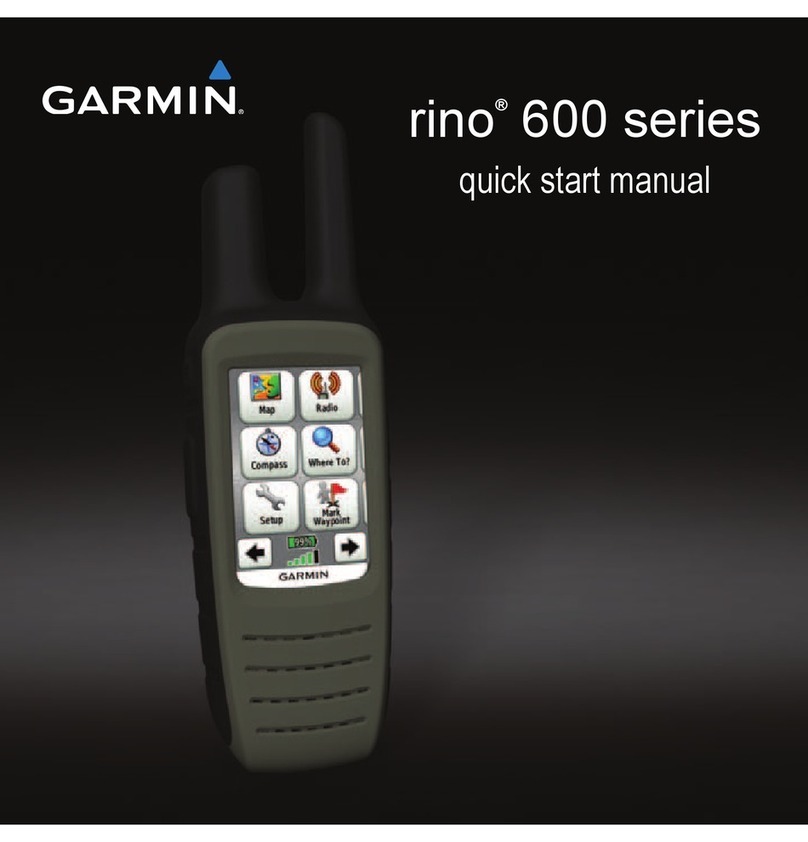 Garmin Rino 600 Instruction manual