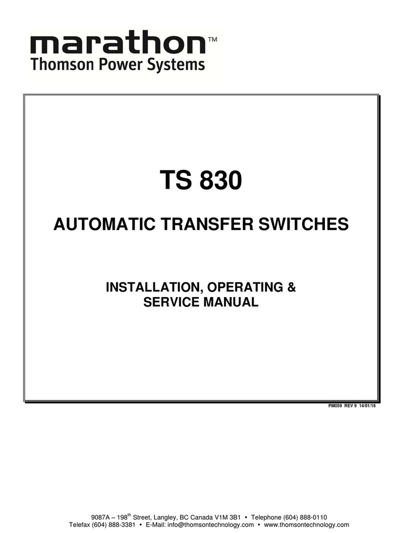 Marathon TS 830 Manual