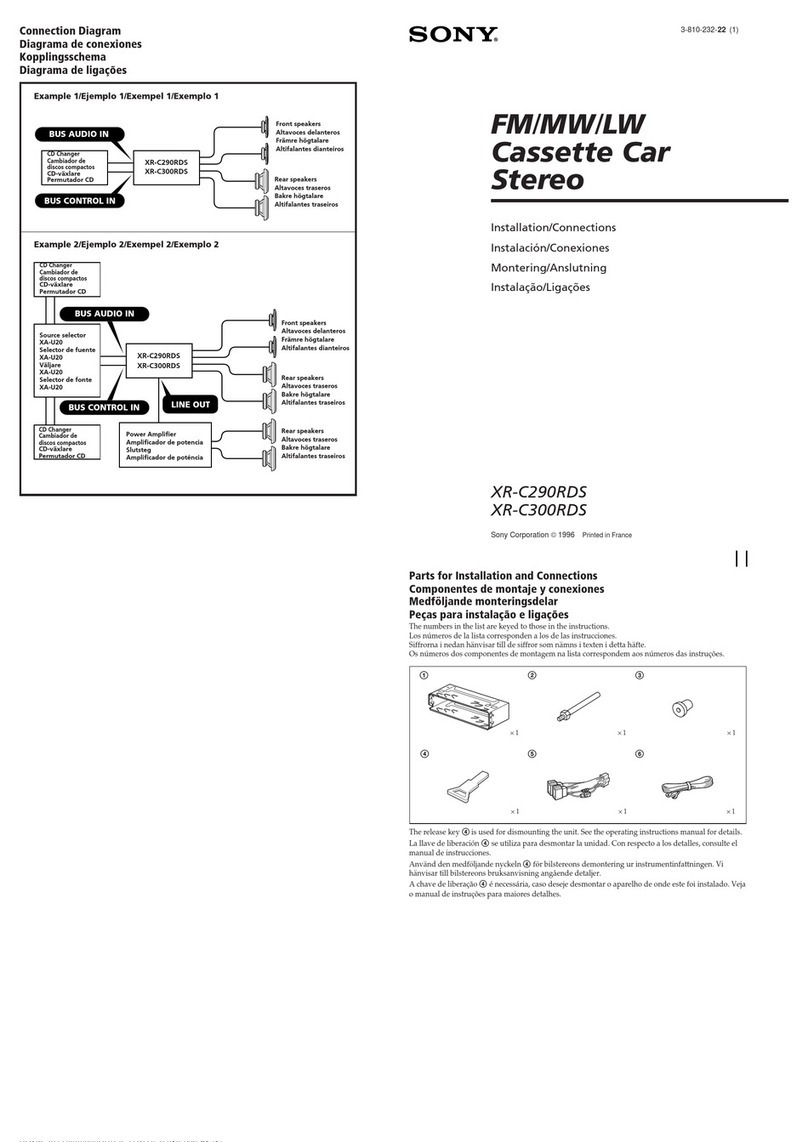 Sony XR-C290RDS User manual