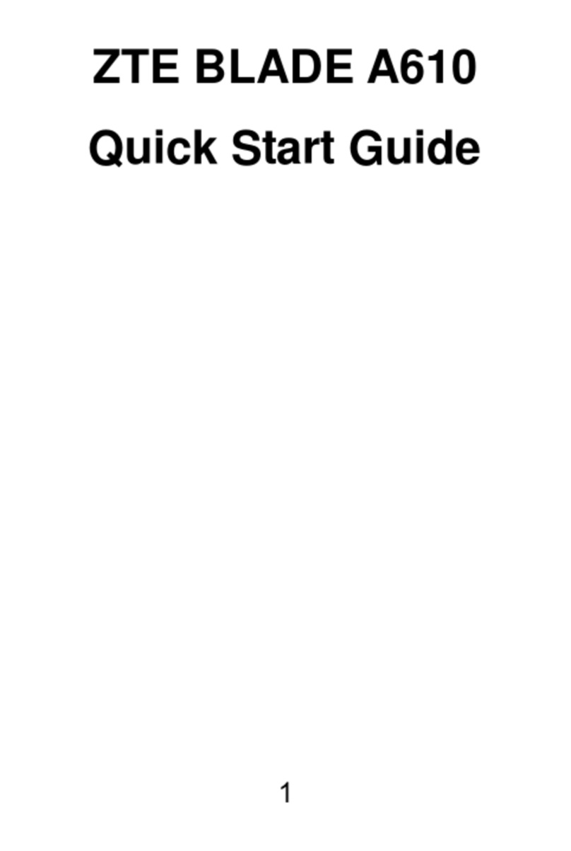 Zte BLADE A610 User manual Zte BLADE A610 User manual