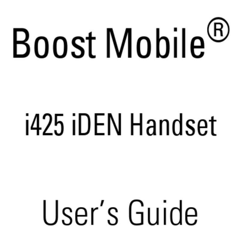 Boost i425 iDEN User manual
