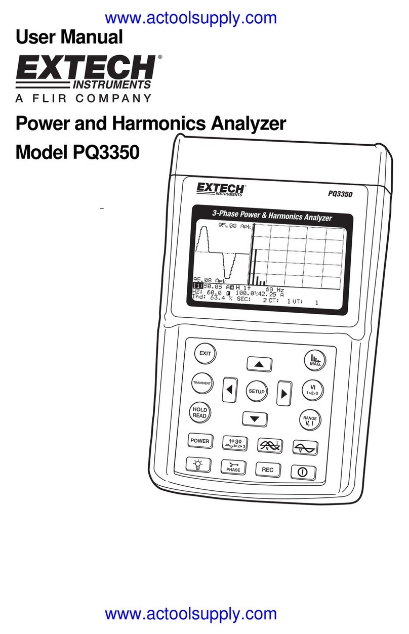 Extech Instruments PQ3350 User manual