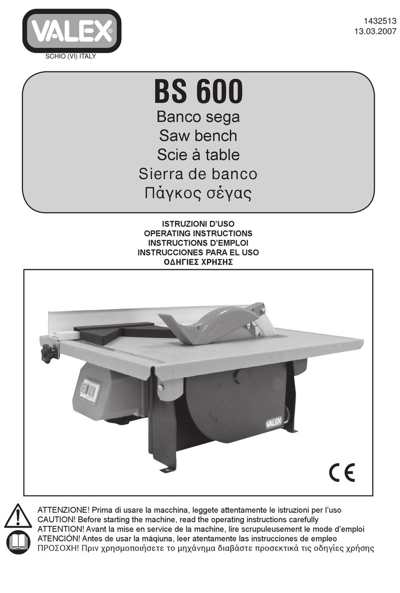 Valex BS 600 User manual