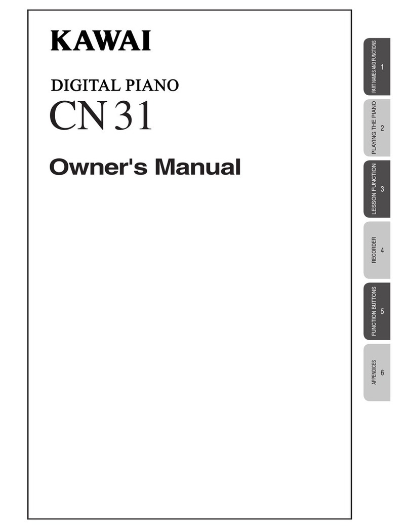 Kawai CN31 owner's manual