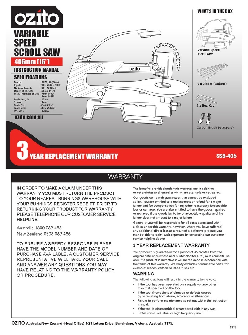 Ozito SSB-406 User manual