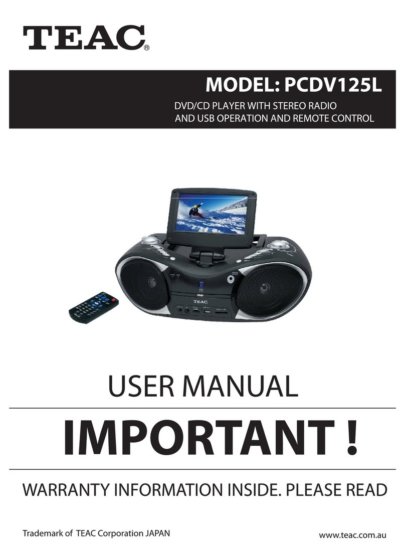 Teac PCDV125L User manual