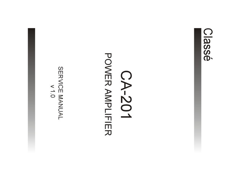 Classe Audio CA-201 Service manual
