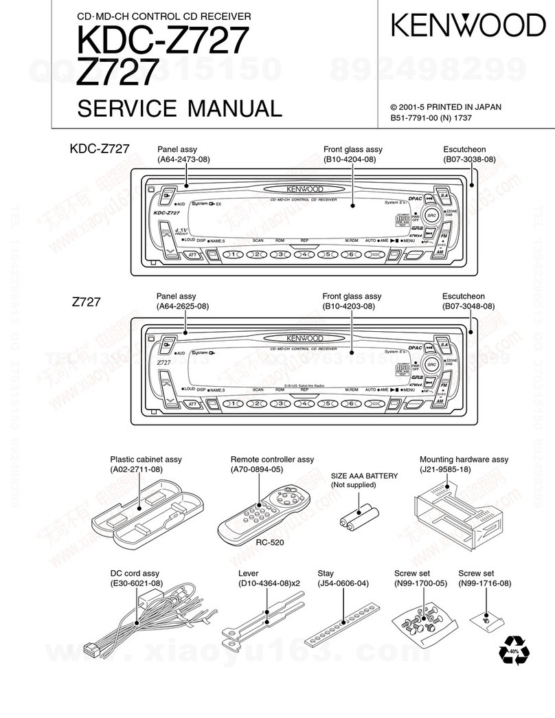 Kenwood KDC-Z727 User manual