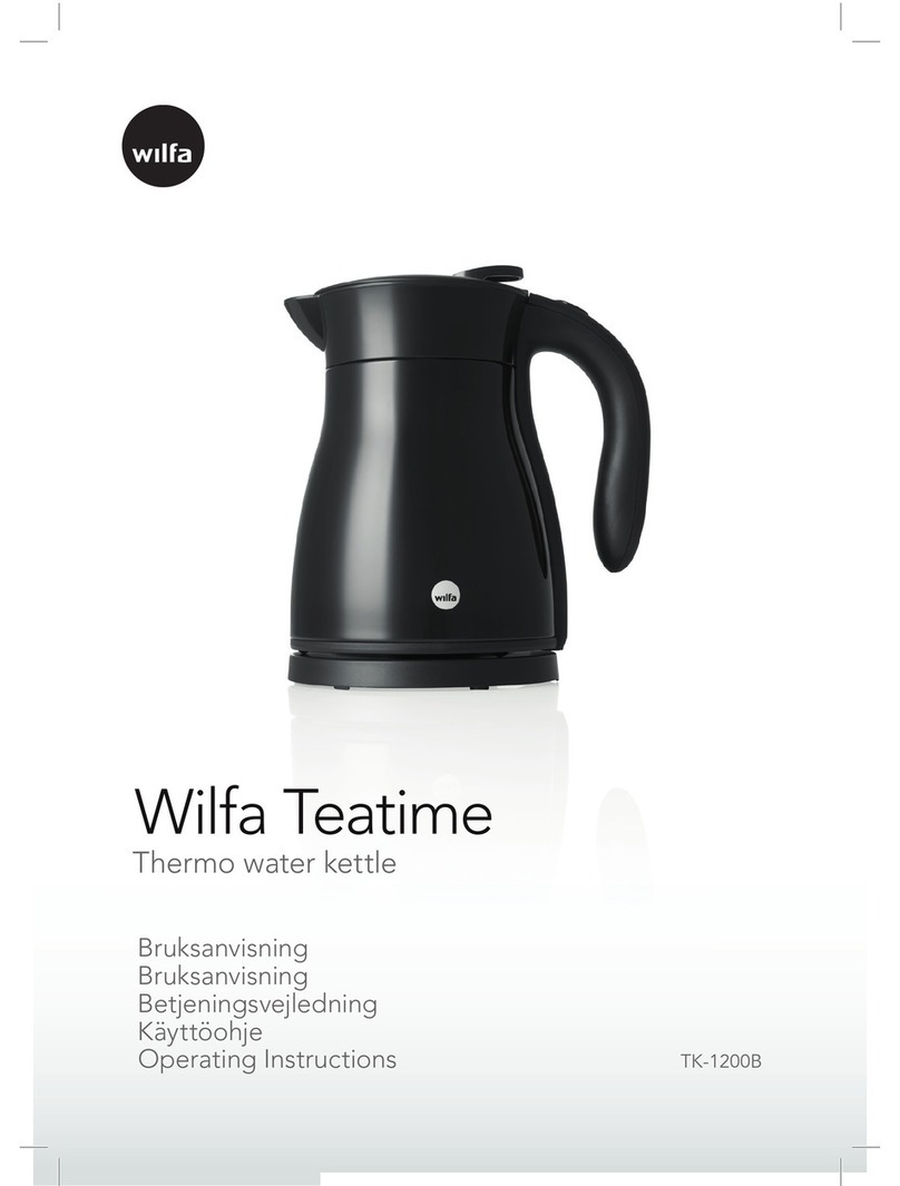 Wilfa TK-1200B User manual