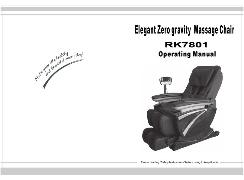 ZERO GRAVITY RK7801 operating manual