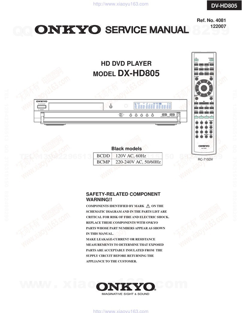 Onkyo DX-HD805 User manual