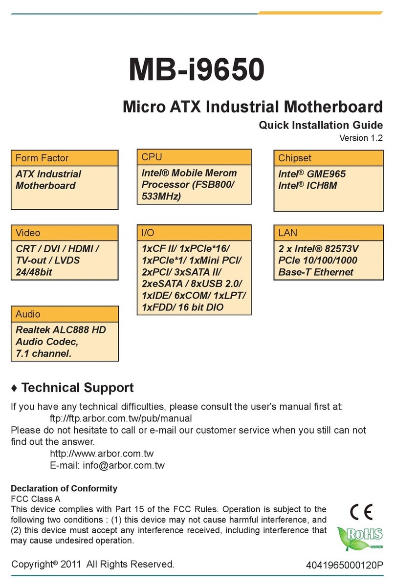 ROHS MB-i9650 User manual