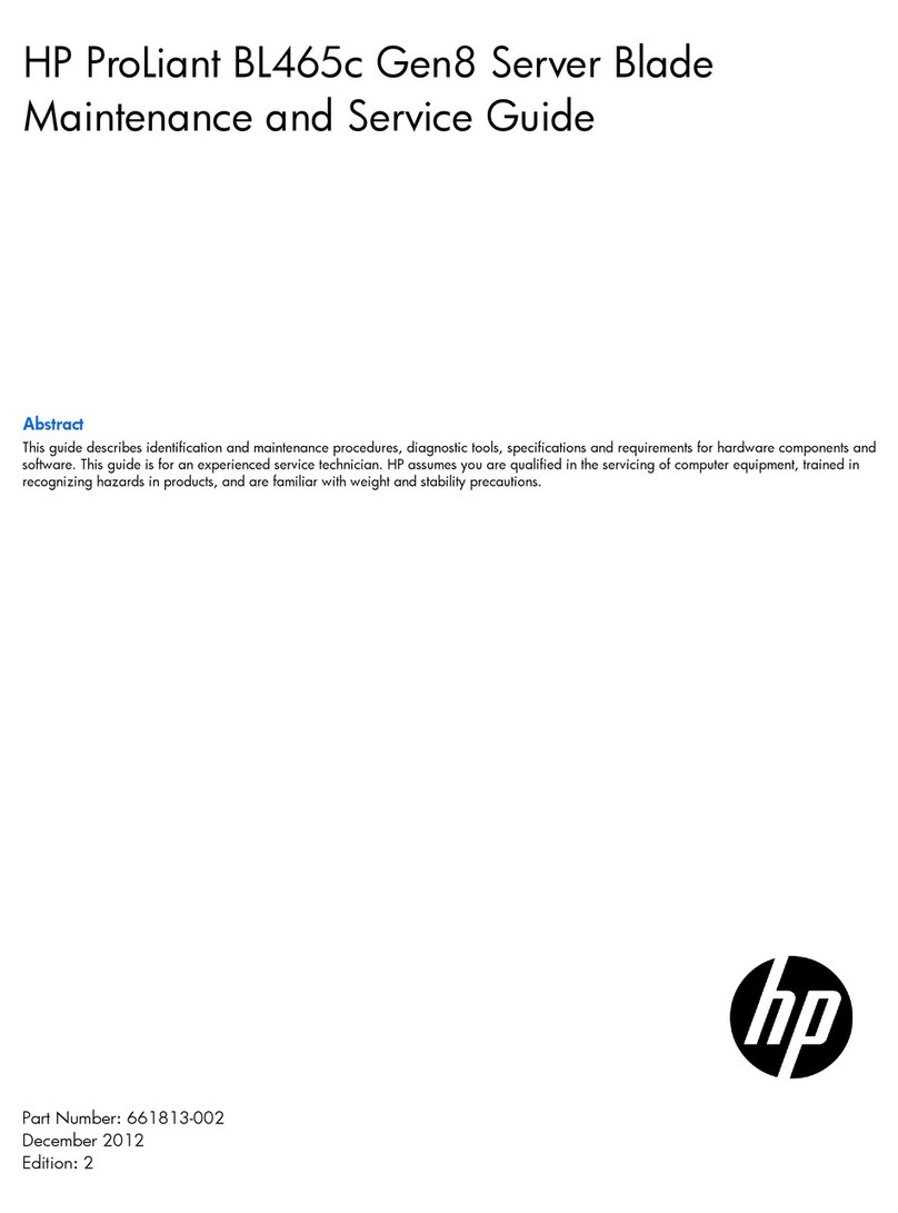 HP ProLiant BL465c Gen8 Manual