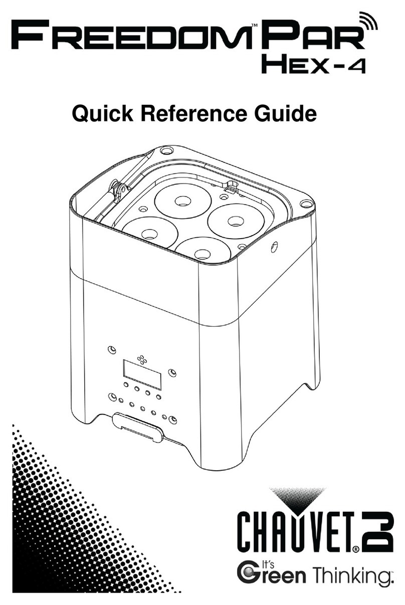 Chauvet FreedomPar HEX-4 Quick reference guide