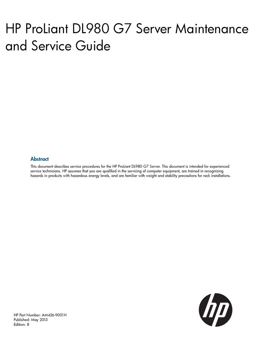 HP ProLiant DL980 G7 Manual