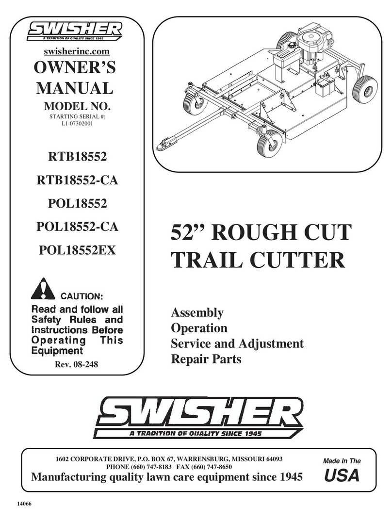 Swisher RTB18552 User manual