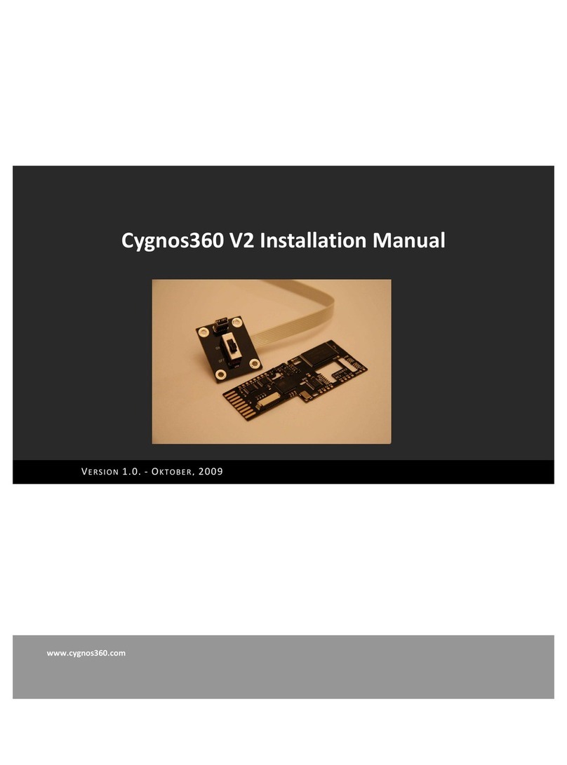 Cygnos360 V2 installation manual Cygnos360 V2 installation manual