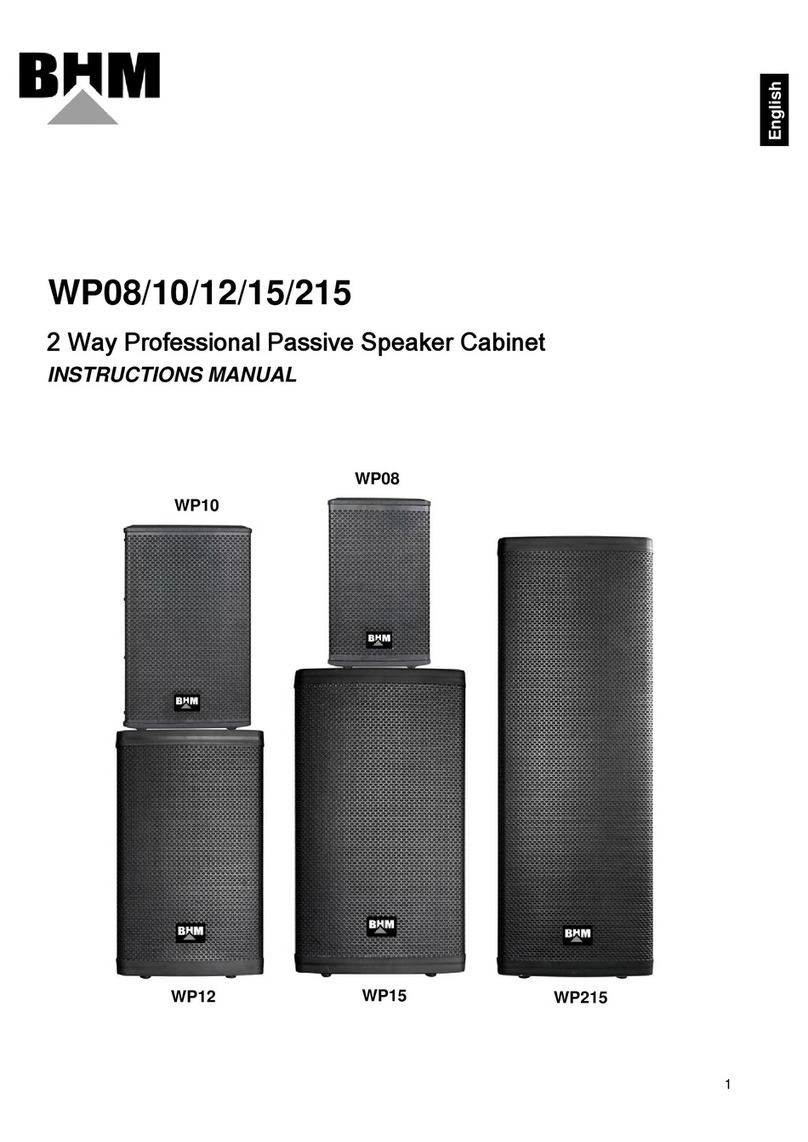 BHM WP08 instruction manual