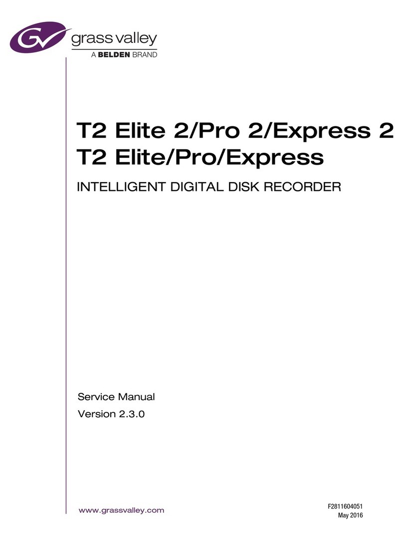 GRASS VALLEY T2 Elite 2 Service manual