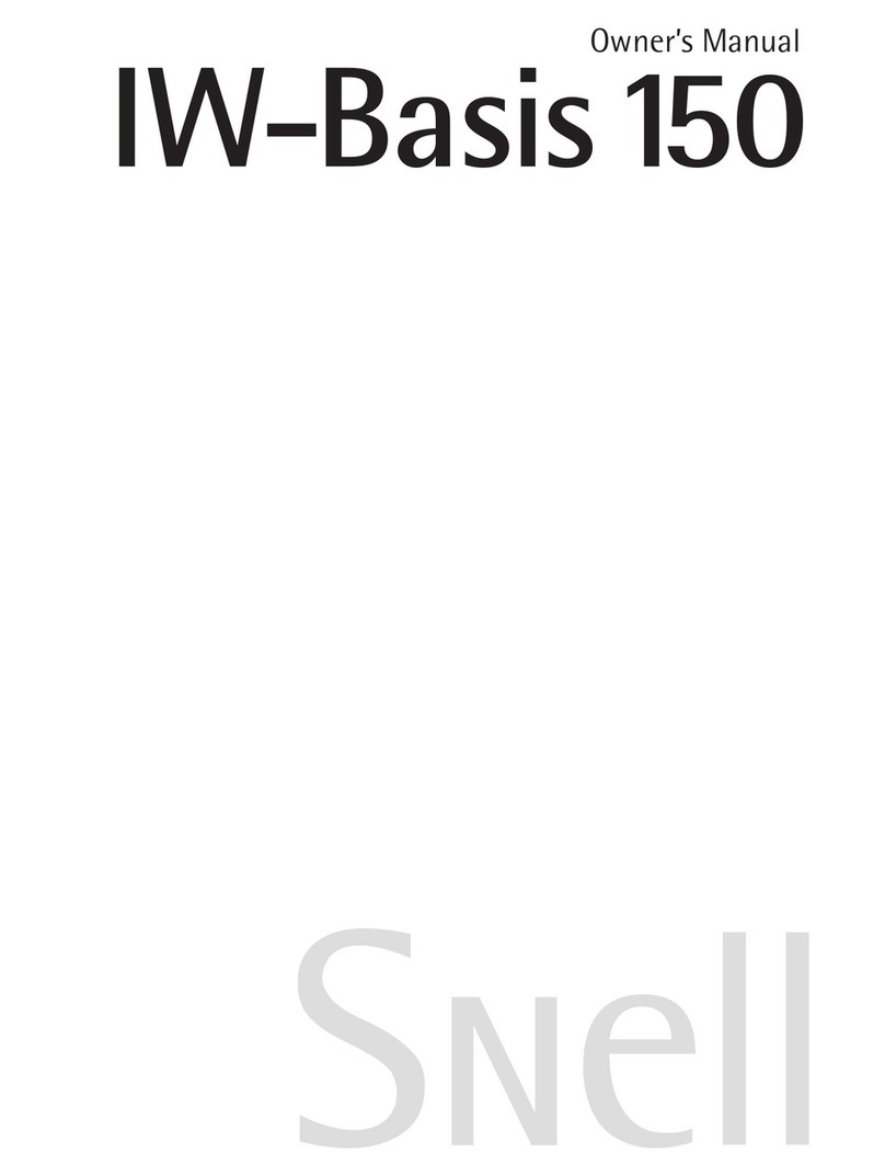 Snell IW-Basis 150 owner's manual