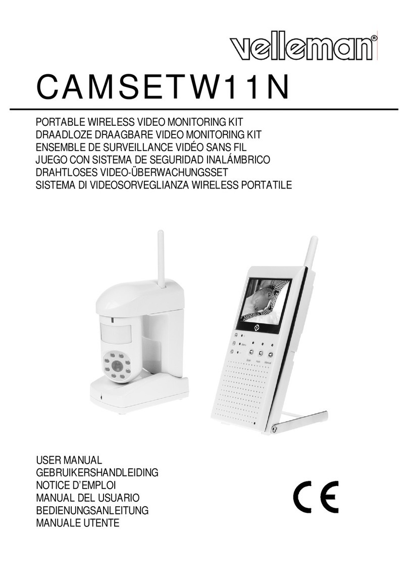 Velleman CAMSETW11N user manual