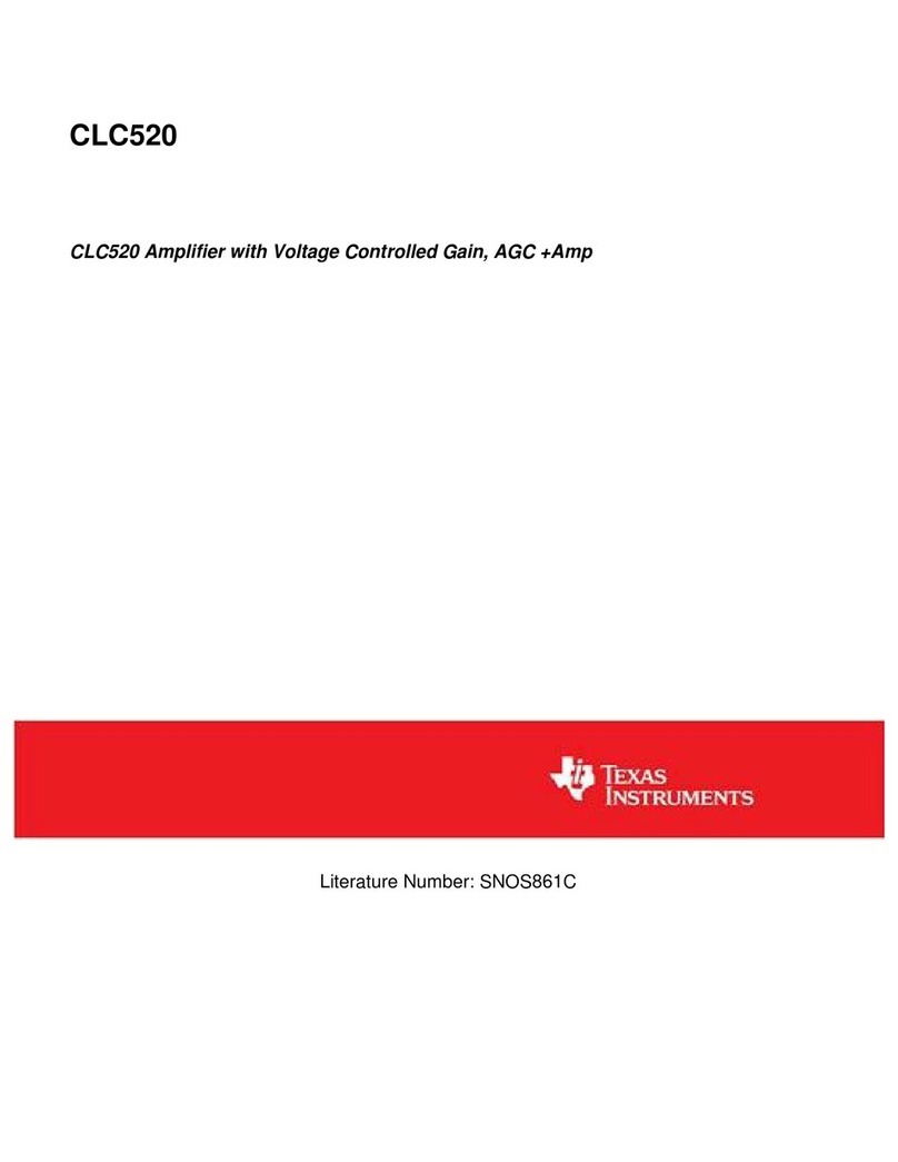Texas Instruments CLC520 User manual