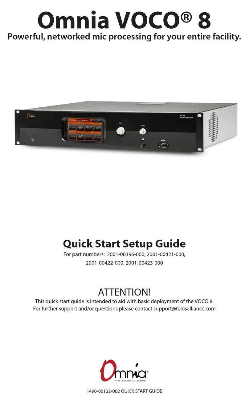 Omnia voco 8 Quick start setup guide