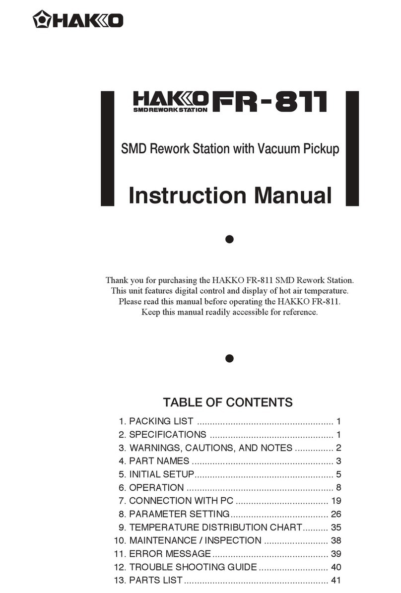 Hakko Electronics FR-811 instruction manual
