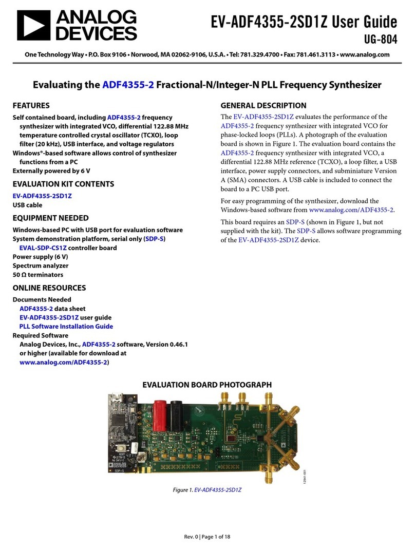 Analog Devices ADF4355-2SD1Z User manual