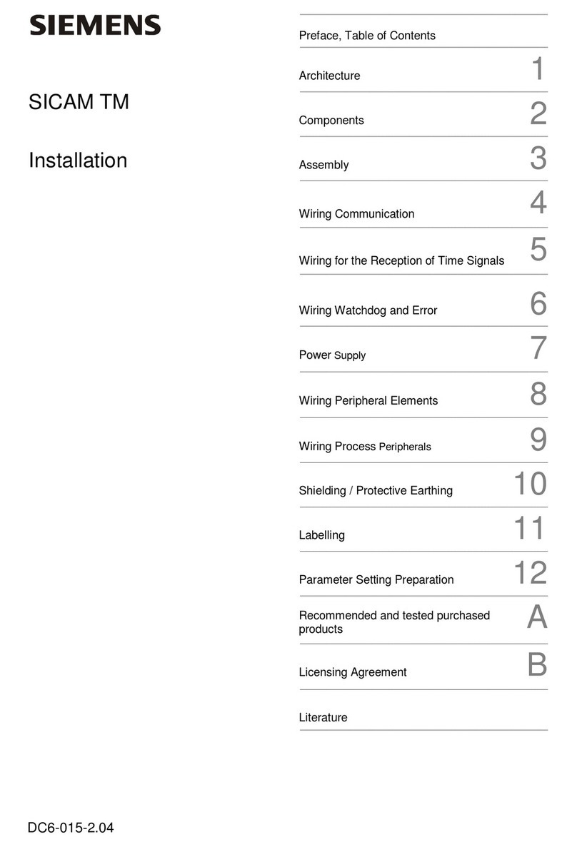 Siemens SICAM TM User manual