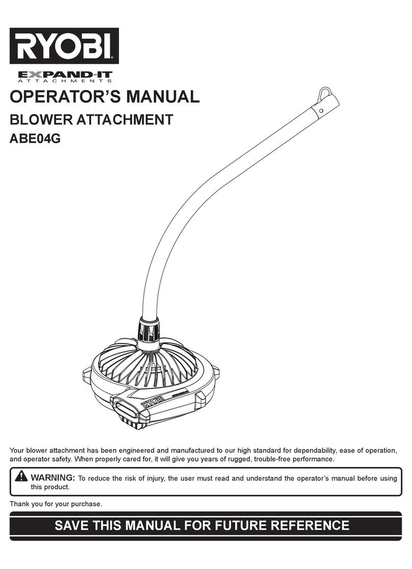 Ryobi ABE04G Operator's manual