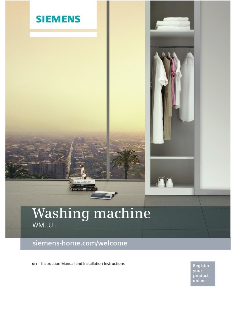 Siemens WM..U... Instruction and installation manual