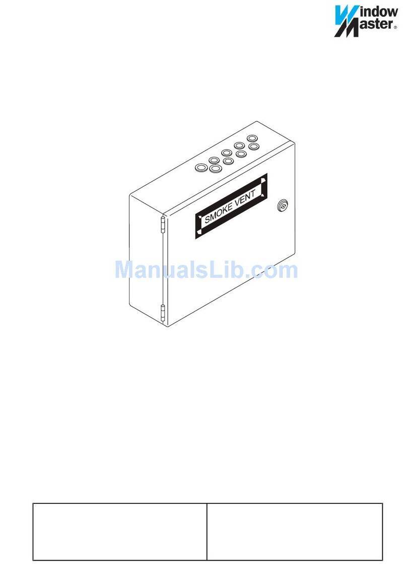 WindowMaster WSC 308 01 Operation manual / technical information WindowMaster WSC 308 01 Operation manual / technical information