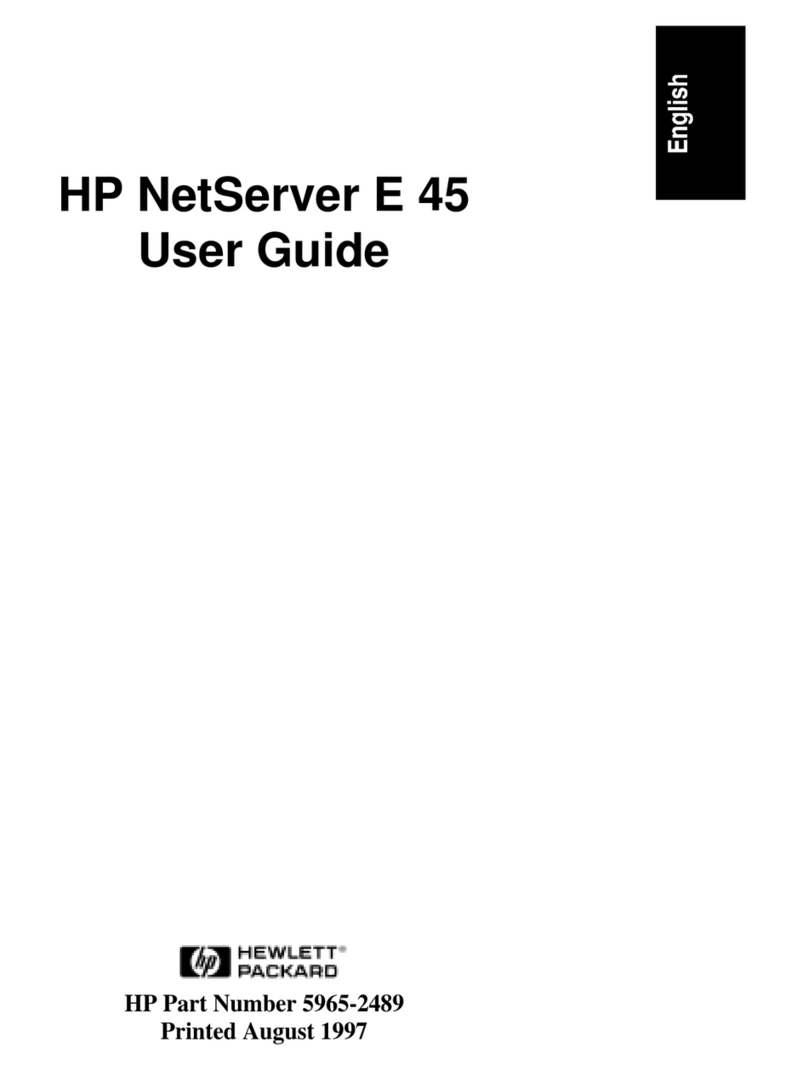 HP NetServer E 45 User manual HP NetServer E 45 User manual