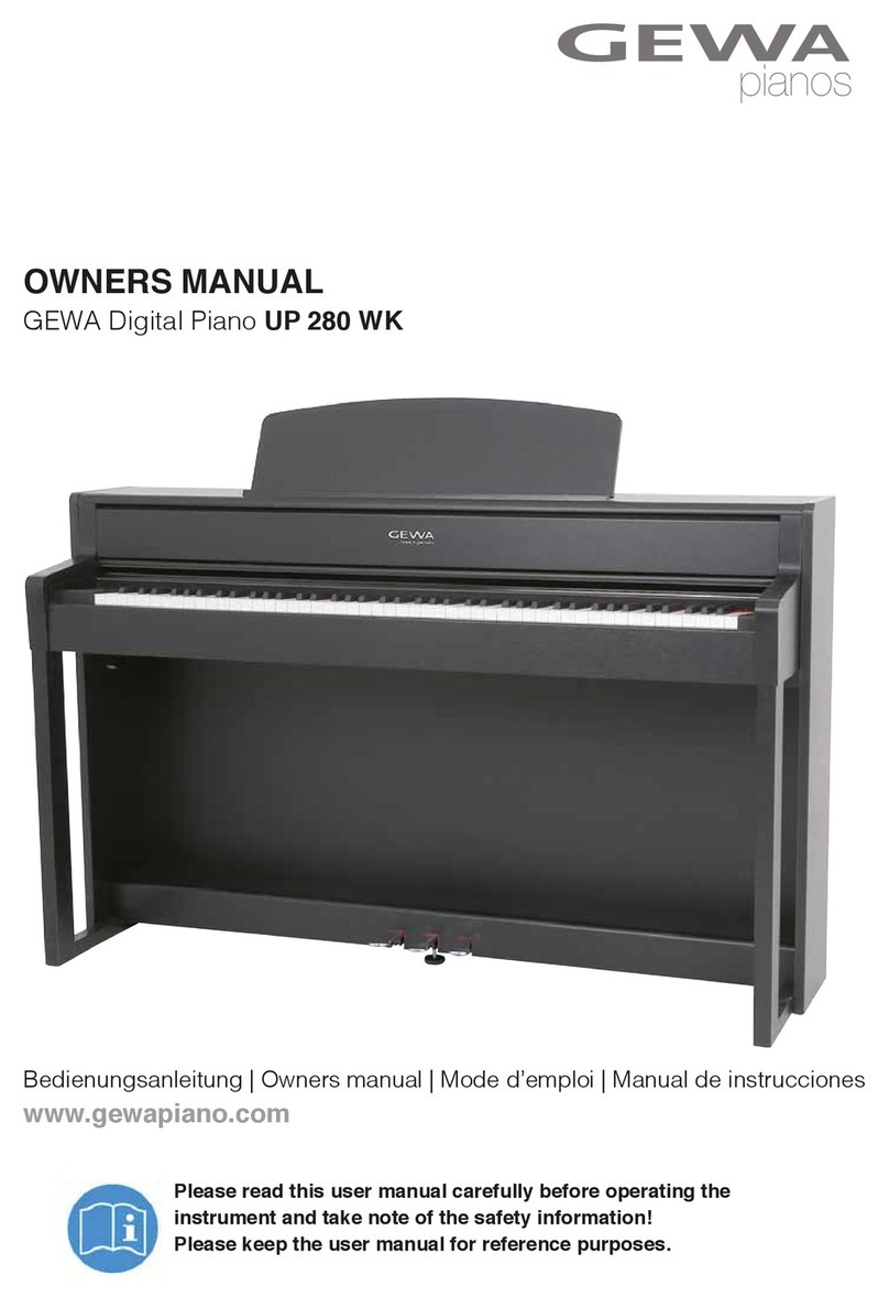 Gewa UP 280 WK User manual