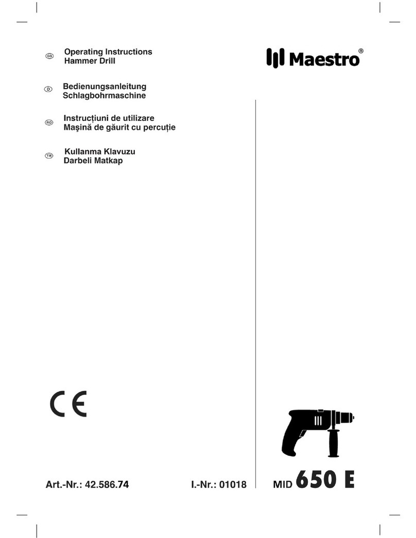 Maestro MID 650 E operating instructions