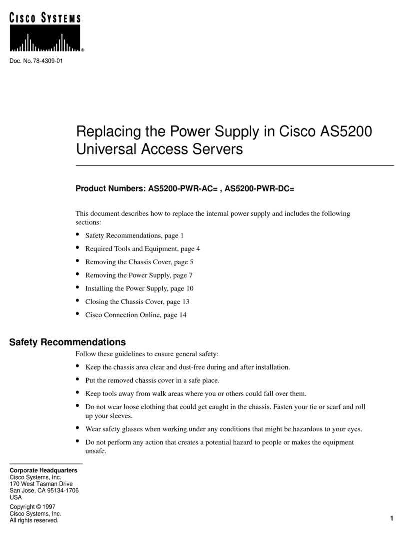 Cisco AS5200-PWR-AC Replacement guide Cisco AS5200-PWR-AC Replacement guide