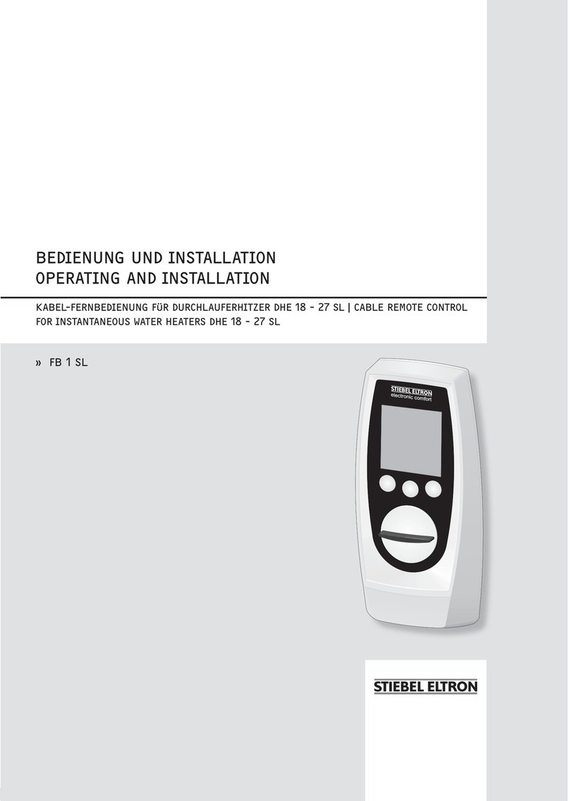 STIEBEL ELTRON FB 1 SL Operating and installation