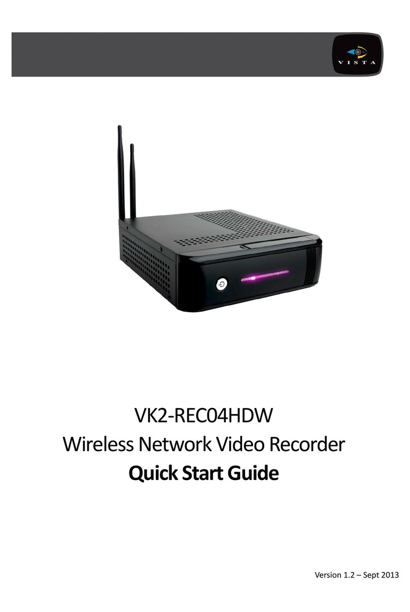 Vista VK2-REC04HDW quick start guide