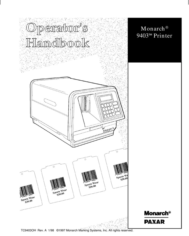 Monarch 9403 Service manual
