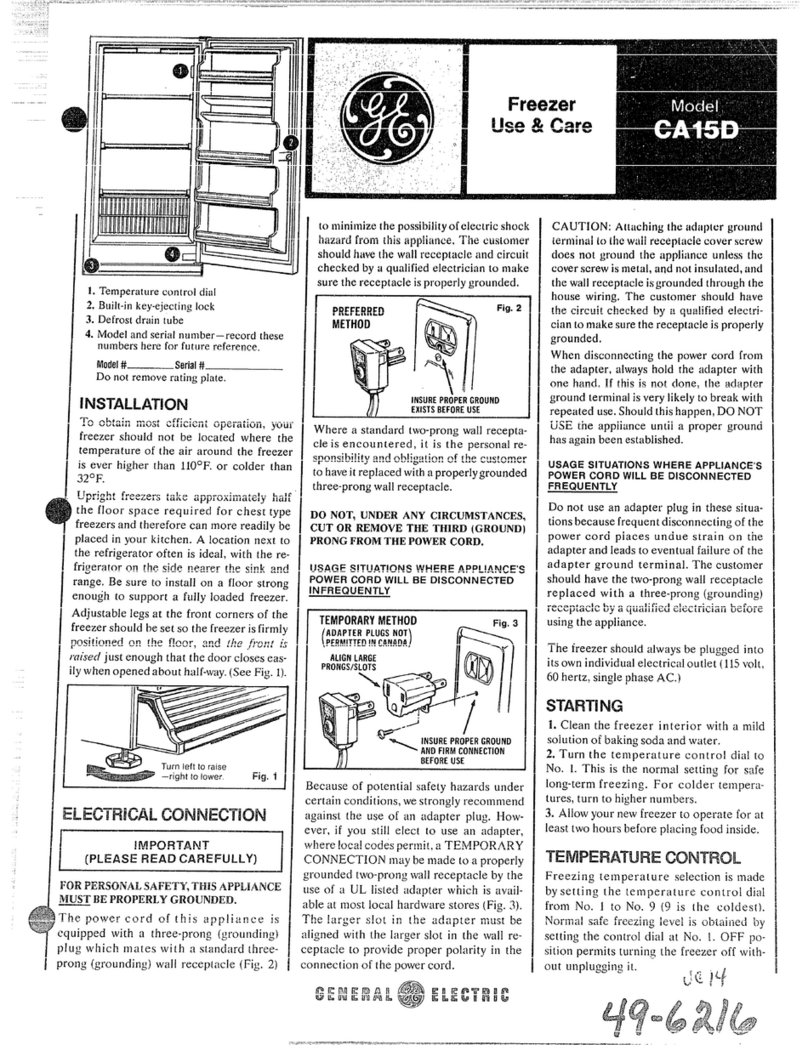 GE CA15D Owner's manual