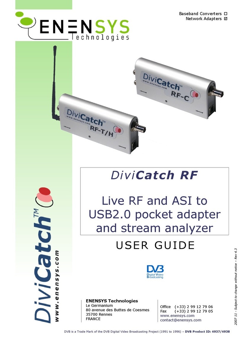 ENENSYS Divi Catch RF user guide