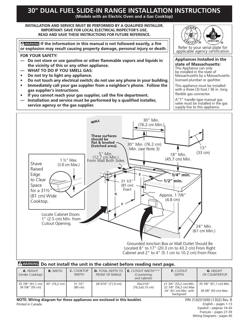 Frigidaire CPDS3085KF User manual Frigidaire CPDS3085KF User manual