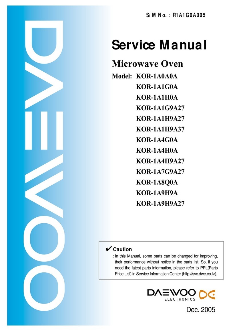 Daewoo KOR-1A0A0A Service manual