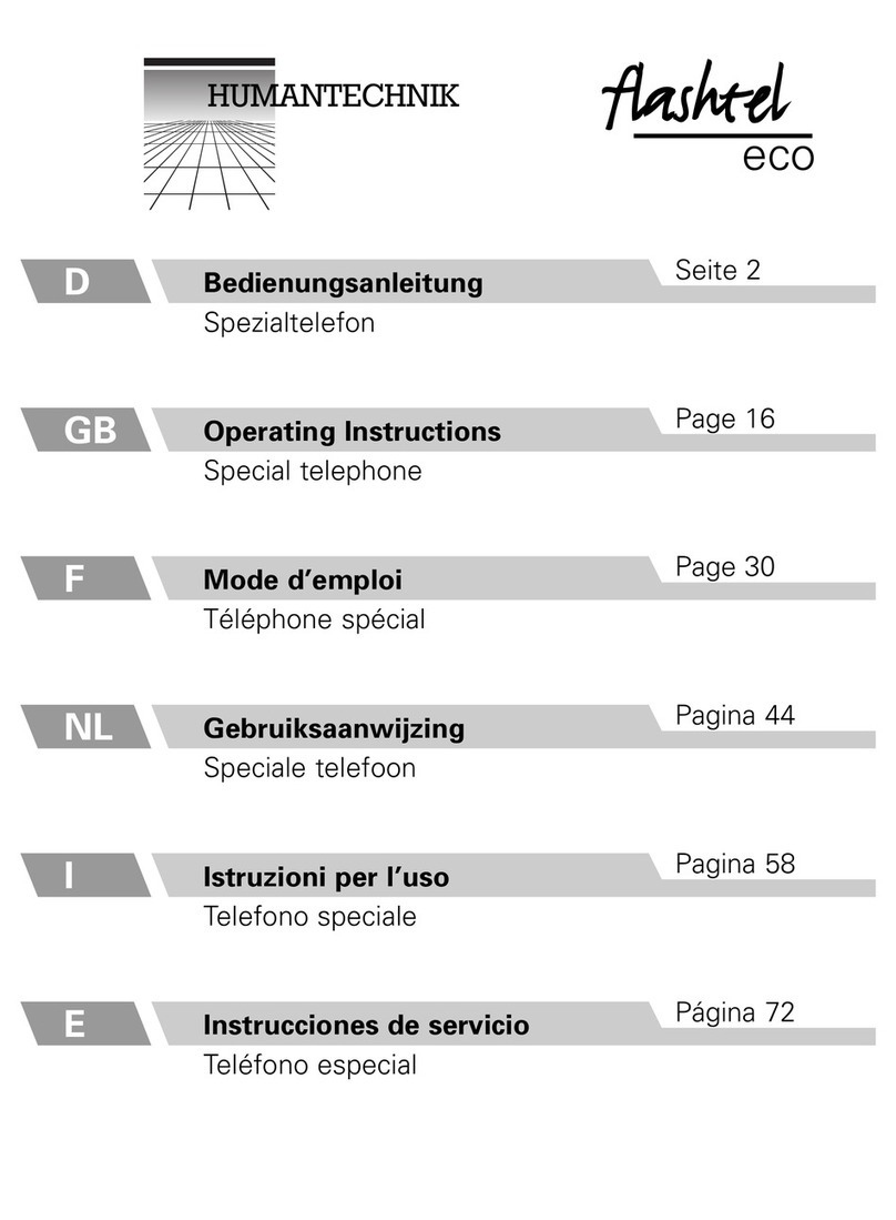 HumanTechnik flashTel eco operating instructions
